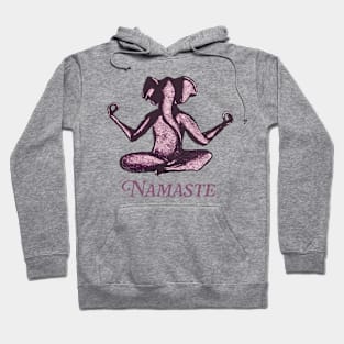 Namaste Pink Elephant Hoodie